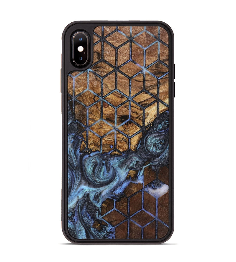 iPhone Xs Max Wood+Resin Phone Case - Jonah (Pattern, 723050)