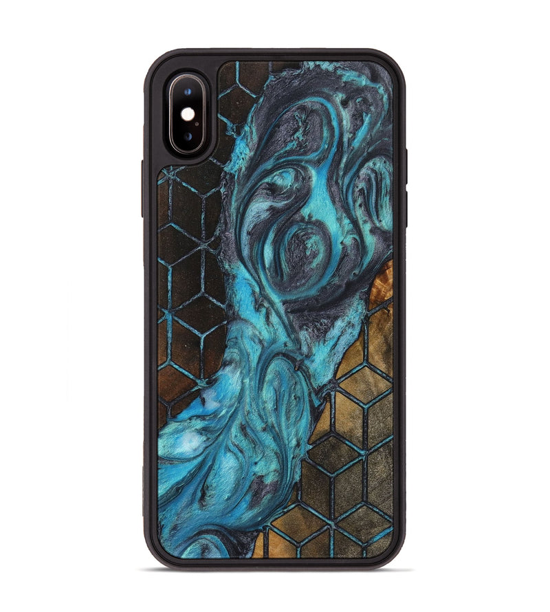 iPhone Xs Max Wood+Resin Phone Case - Gordon (Pattern, 723051)