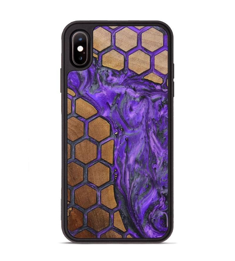 iPhone Xs Max Wood+Resin Phone Case - Sammy (Pattern, 723052)