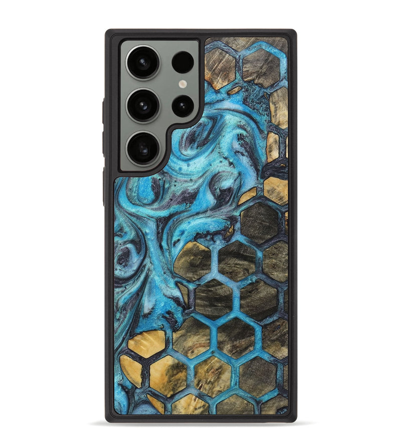 Galaxy S23 Ultra Wood+Resin Phone Case - Finley (Pattern, 723054)