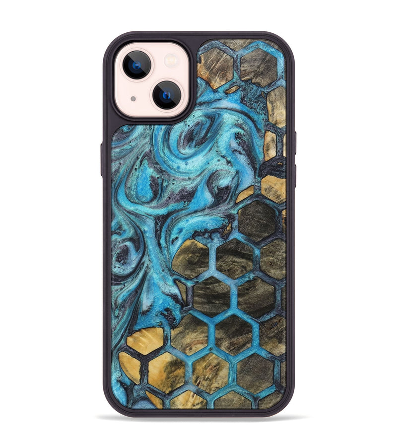 iPhone 14 Plus Wood+Resin Phone Case - Finley (Pattern, 723054)