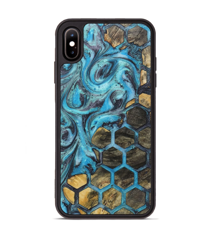 iPhone Xs Max Wood+Resin Phone Case - Finley (Pattern, 723054)