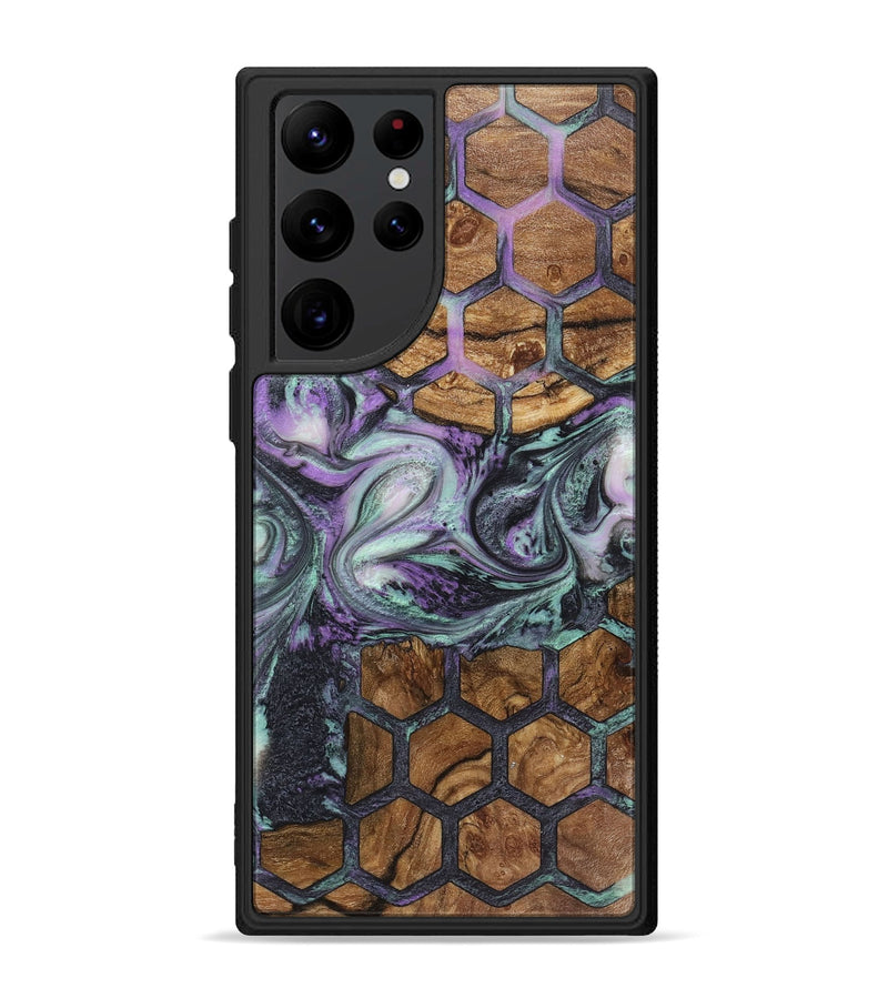 Galaxy S22 Ultra Wood+Resin Phone Case - Ryleigh (Pattern, 723055)