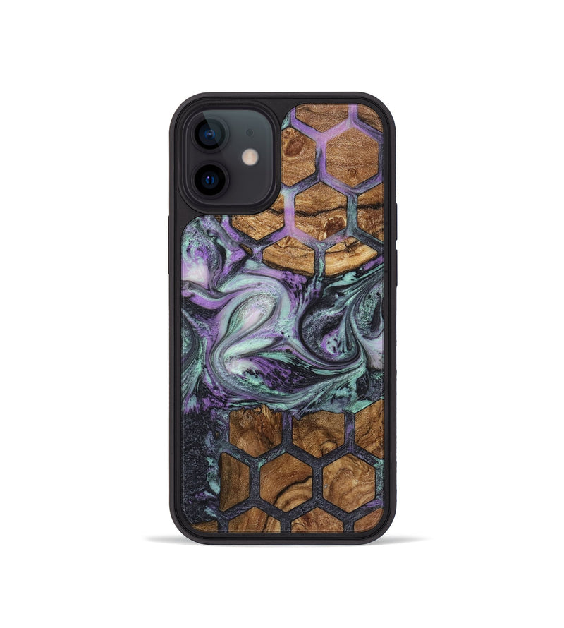 iPhone 12 mini Wood+Resin Phone Case - Ryleigh (Pattern, 723055)