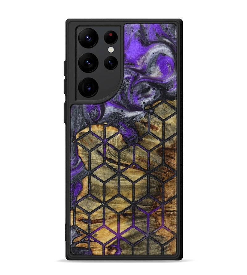 Galaxy S22 Ultra Wood+Resin Phone Case - Bodhi (Pattern, 723056)