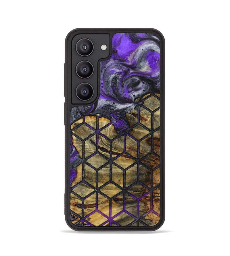 Galaxy S23 Wood+Resin Phone Case - Bodhi (Pattern, 723056)