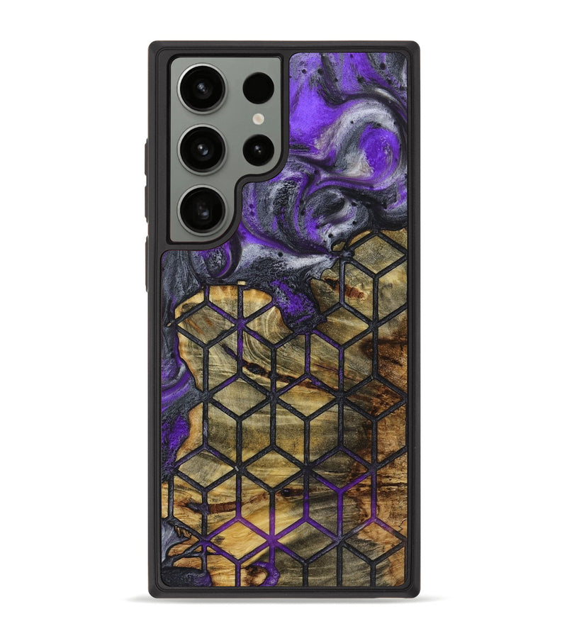 Galaxy S23 Ultra Wood+Resin Phone Case - Bodhi (Pattern, 723056)