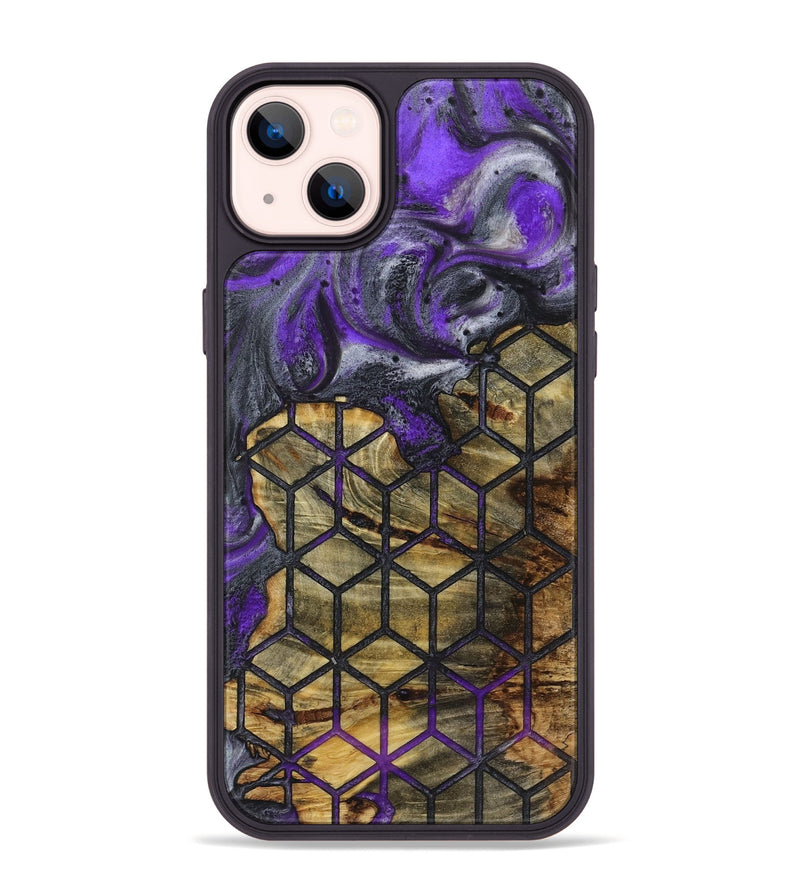 iPhone 14 Plus Wood+Resin Phone Case - Bodhi (Pattern, 723056)