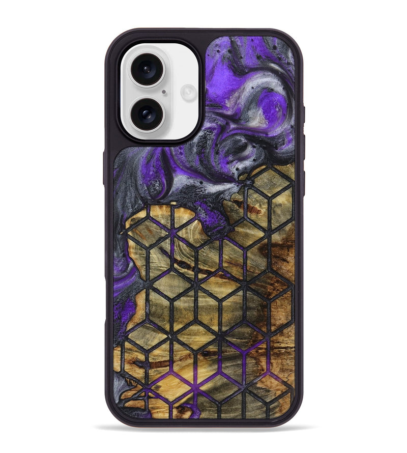 iPhone 16 Plus Wood+Resin Phone Case - Bodhi (Pattern, 723056)