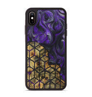 iPhone Xs Max Wood+Resin Phone Case - Vivienne (Pattern, 723057)