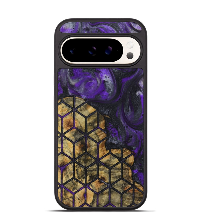 Pixel 9 Wood+Resin Phone Case - Vivienne (Pattern, 723057)