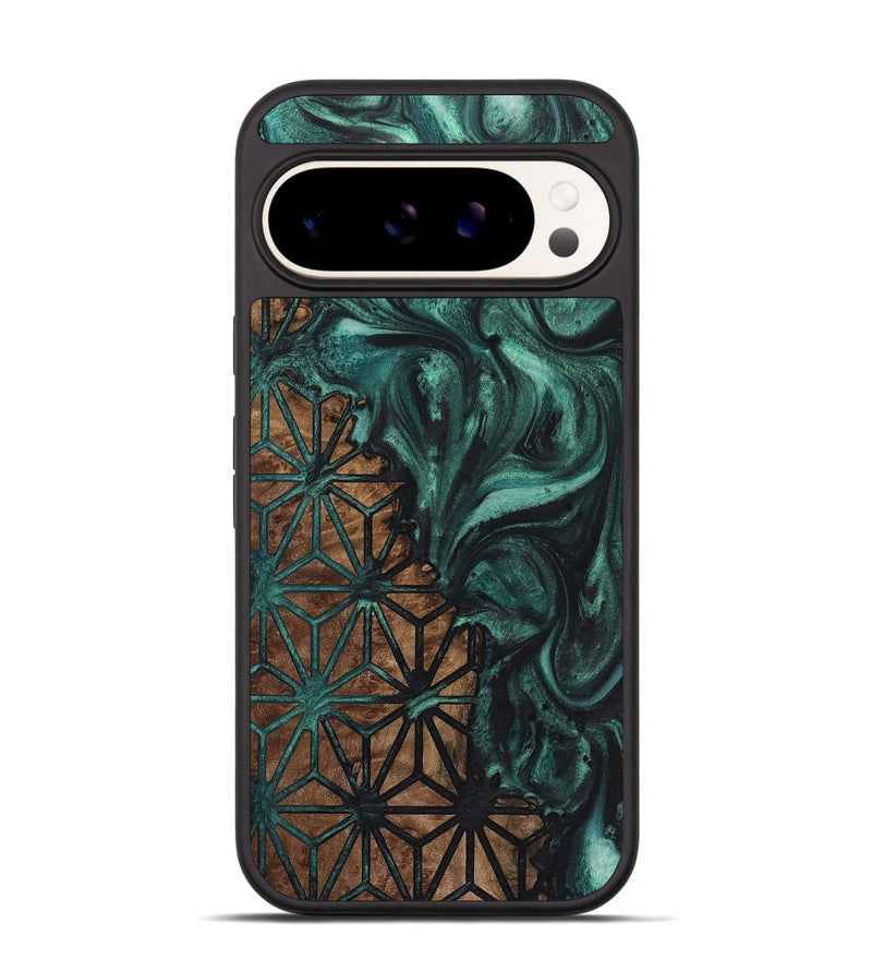 Pixel 9 Wood+Resin Phone Case - Jillian (Pattern, 723058)