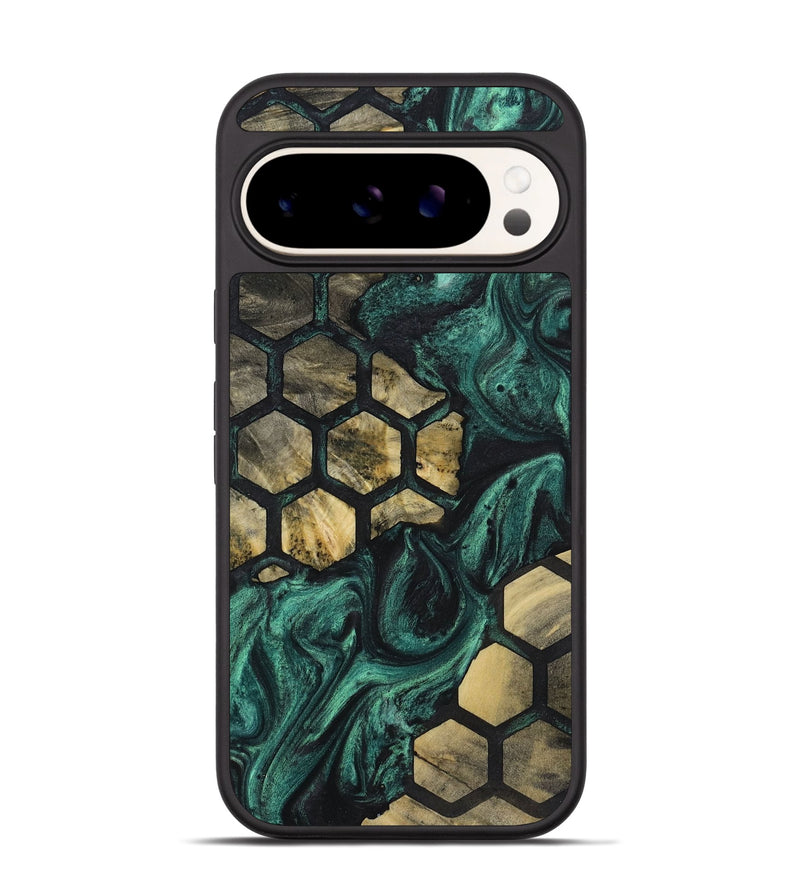 Pixel 9 Wood+Resin Phone Case - Brinley (Pattern, 723059)