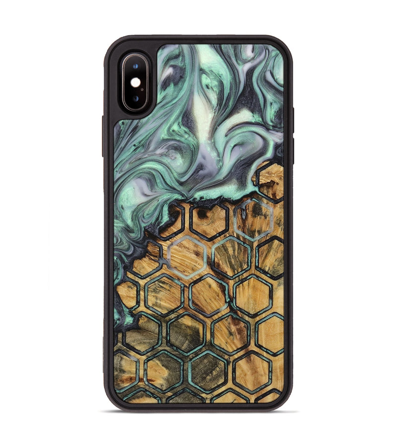 iPhone Xs Max Wood+Resin Phone Case - Jeffery (Pattern, 723060)