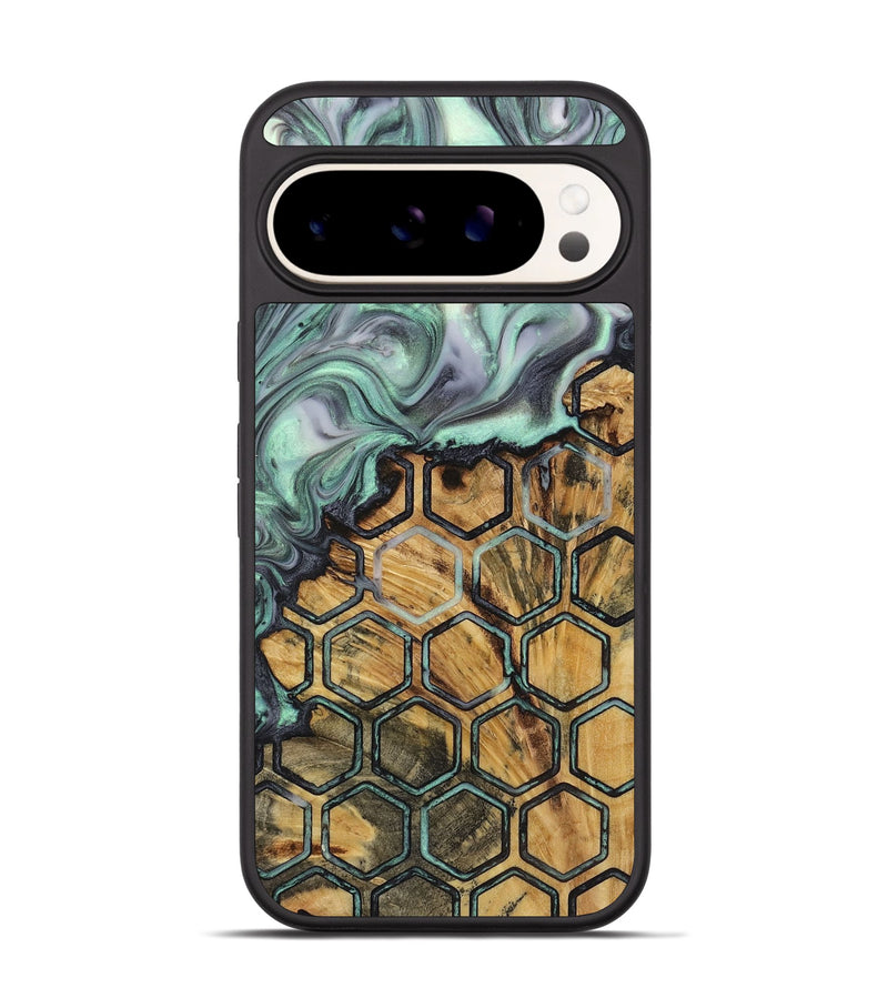 Pixel 9 Wood+Resin Phone Case - Jeffery (Pattern, 723060)