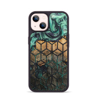 iPhone 14 Wood+Resin Phone Case - Josephine (Pattern, 723061)