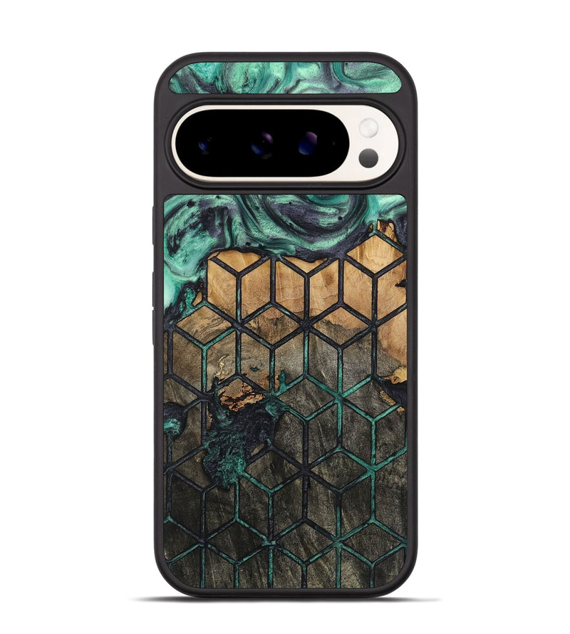 Pixel 9 Wood+Resin Phone Case - Josephine (Pattern, 723061)