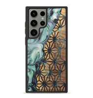 Galaxy S23 Ultra Wood+Resin Phone Case - Jill (Pattern, 723062)