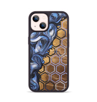 iPhone 14 Wood+Resin Phone Case - Rachelle (Pattern, 723063)