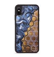 iPhone Xs Max Wood+Resin Phone Case - Rachelle (Pattern, 723063)