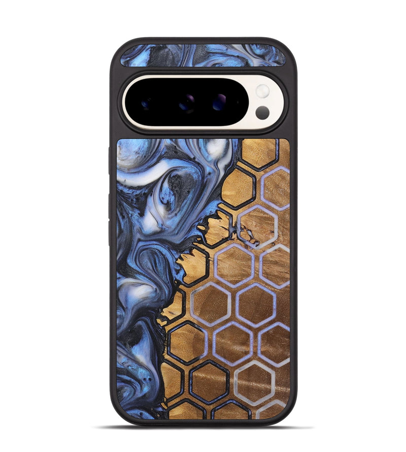 Pixel 9 Wood+Resin Phone Case - Rachelle (Pattern, 723063)