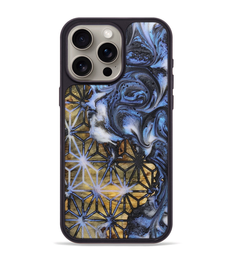 iPhone 15 Pro Max Wood+Resin Phone Case - Guadalupe (Pattern, 723064)