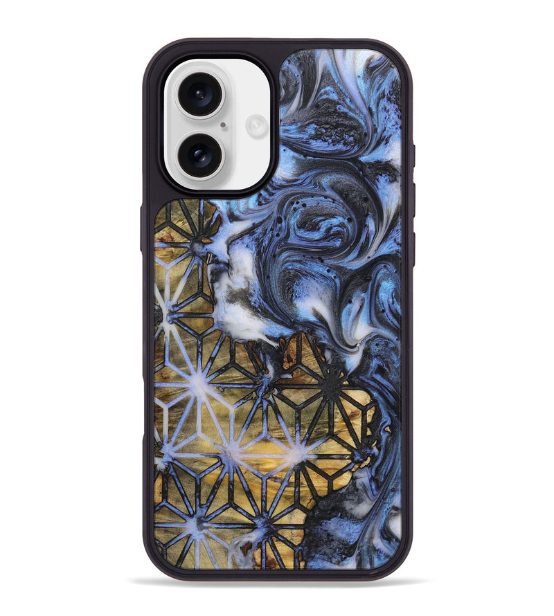 iPhone 16 Plus Wood+Resin Phone Case - Guadalupe (Pattern, 723064)