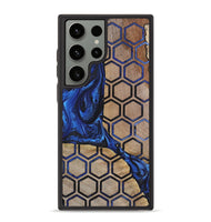 Galaxy S23 Ultra Wood+Resin Phone Case - Emilee (Pattern, 723065)