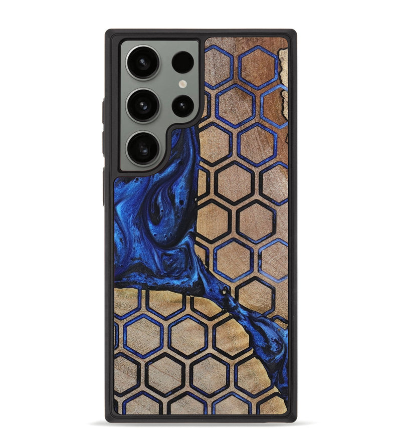 Galaxy S23 Ultra Wood+Resin Phone Case - Emilee (Pattern, 723065)