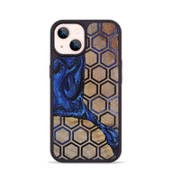 iPhone 14 Wood+Resin Phone Case - Emilee (Pattern, 723065)