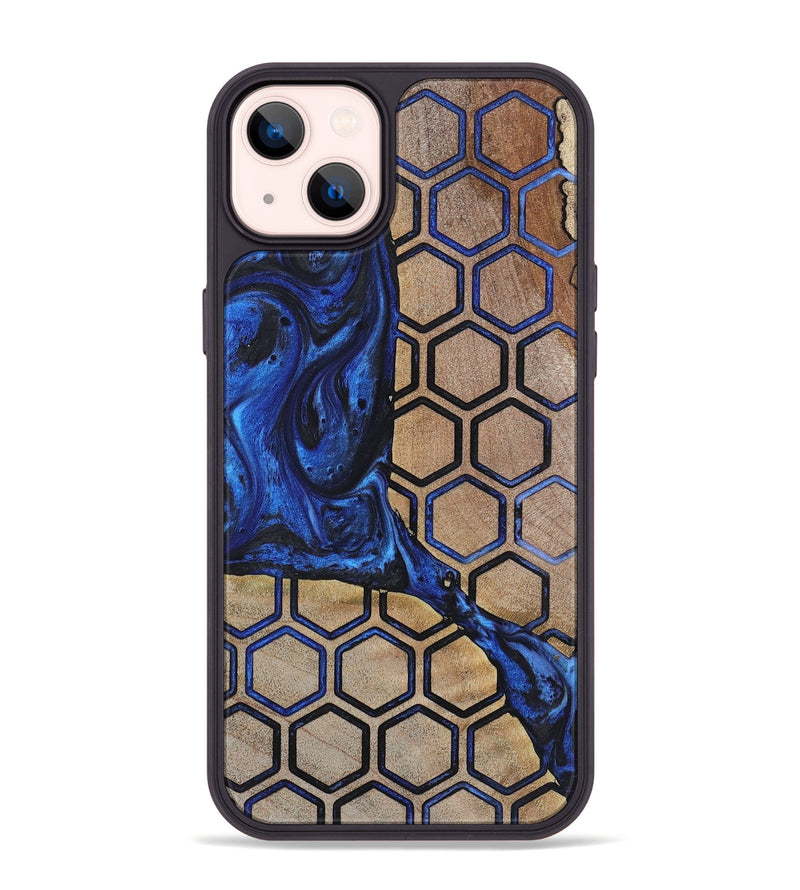 iPhone 14 Plus Wood+Resin Phone Case - Emilee (Pattern, 723065)