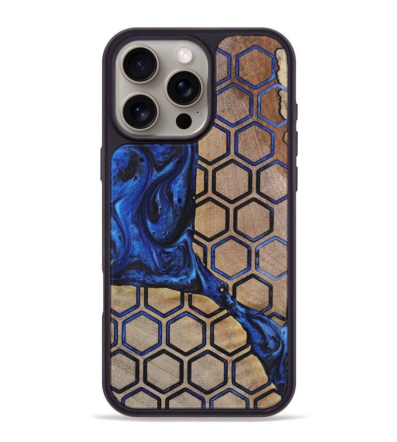 iPhone 16 Pro Max Wood+Resin Phone Case - Emilee (Pattern, 723065)