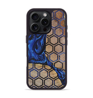 iPhone 16 Pro Wood+Resin Phone Case - Emilee (Pattern, 723065)