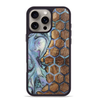 iPhone 16 Pro Max Wood+Resin Phone Case - Luna (Pattern, 723066)