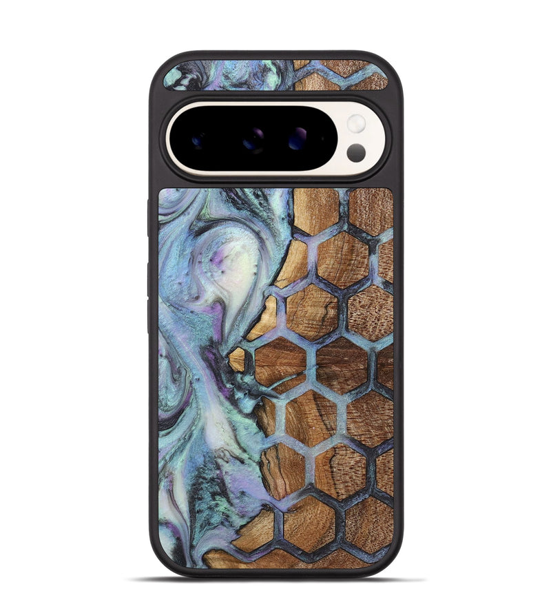 Pixel 9 Wood+Resin Phone Case - Luna (Pattern, 723066)