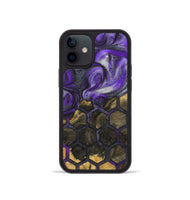 iPhone 12 mini Wood+Resin Phone Case - Drake (Pattern, 723068)