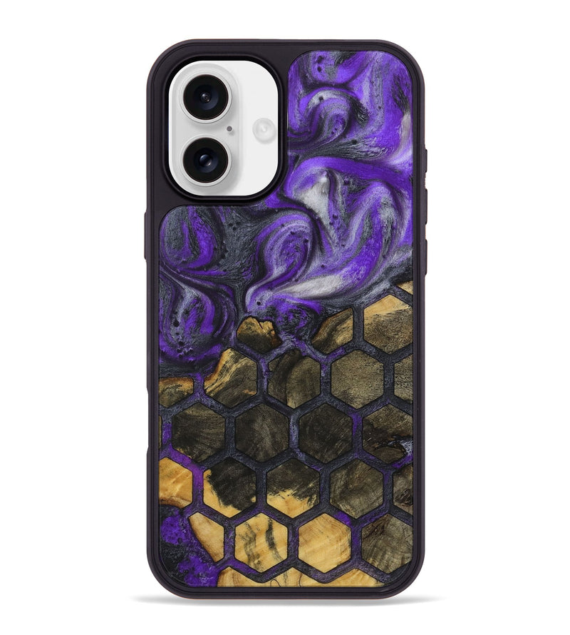 iPhone 16 Plus Wood+Resin Phone Case - Drake (Pattern, 723068)