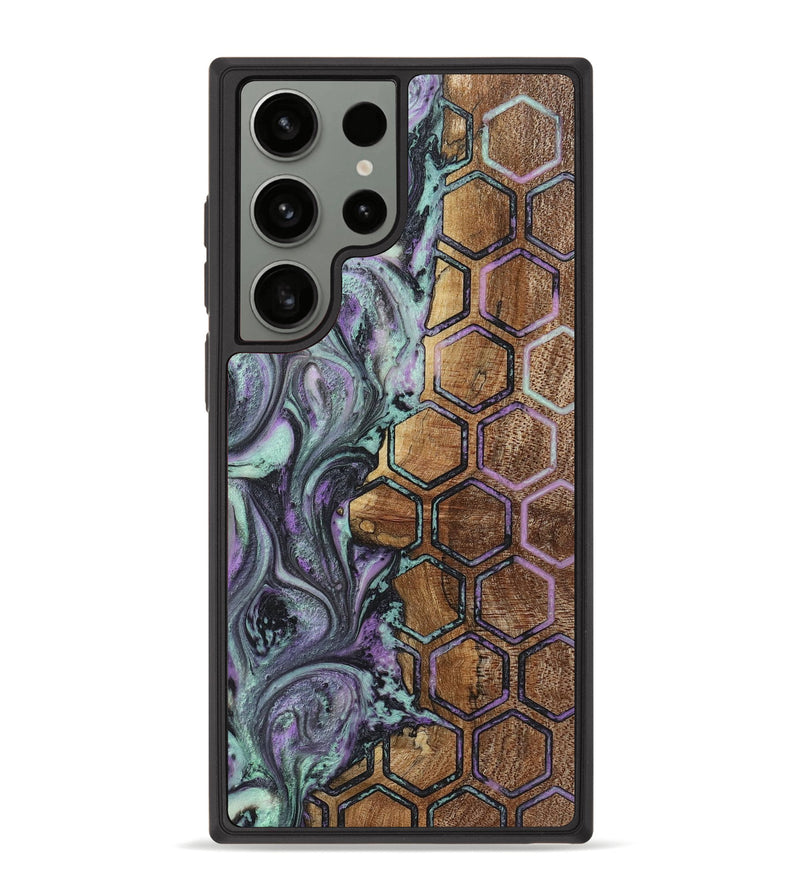 Galaxy S23 Ultra Wood+Resin Phone Case - Chuck (Pattern, 723069)