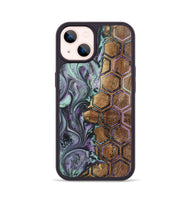 iPhone 14 Wood+Resin Phone Case - Chuck (Pattern, 723069)