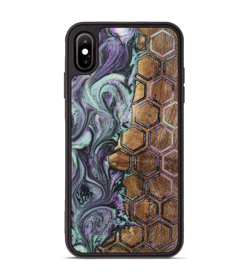 iPhone Xs Max Wood+Resin Phone Case - Chuck (Pattern, 723069)