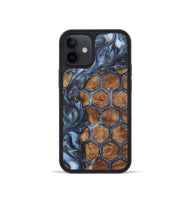 iPhone 12 mini Wood+Resin Phone Case - Latisha (Pattern, 723070)