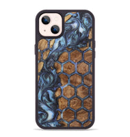 iPhone 14 Plus Wood+Resin Phone Case - Latisha (Pattern, 723070)