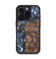 iPhone 16 Pro Wood+Resin Phone Case - Latisha (Pattern, 723070)