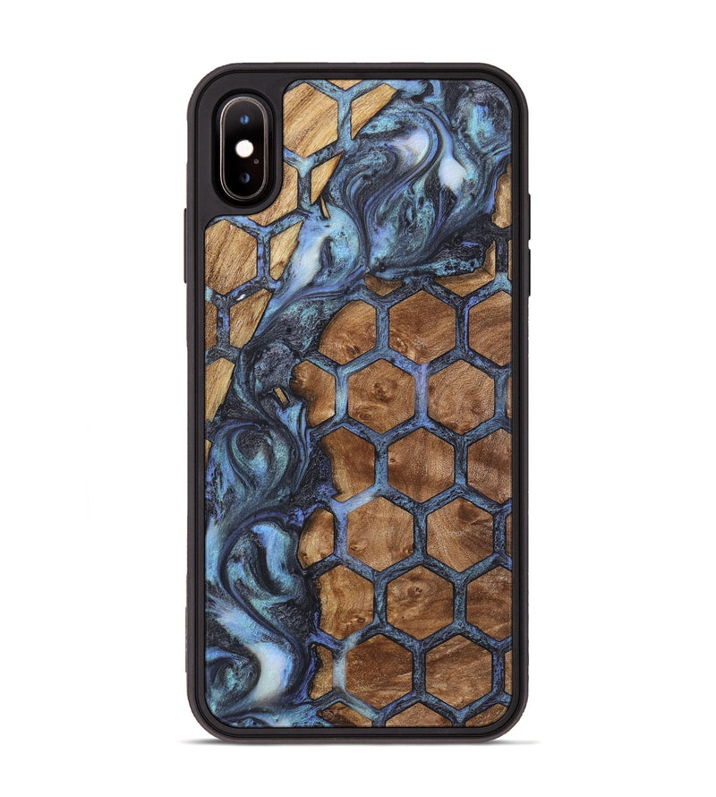 iPhone Xs Max Wood+Resin Phone Case - Latisha (Pattern, 723070)