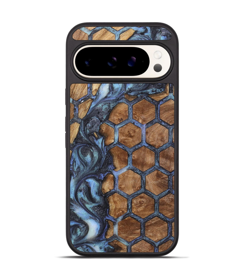 Pixel 9 Wood+Resin Phone Case - Latisha (Pattern, 723070)