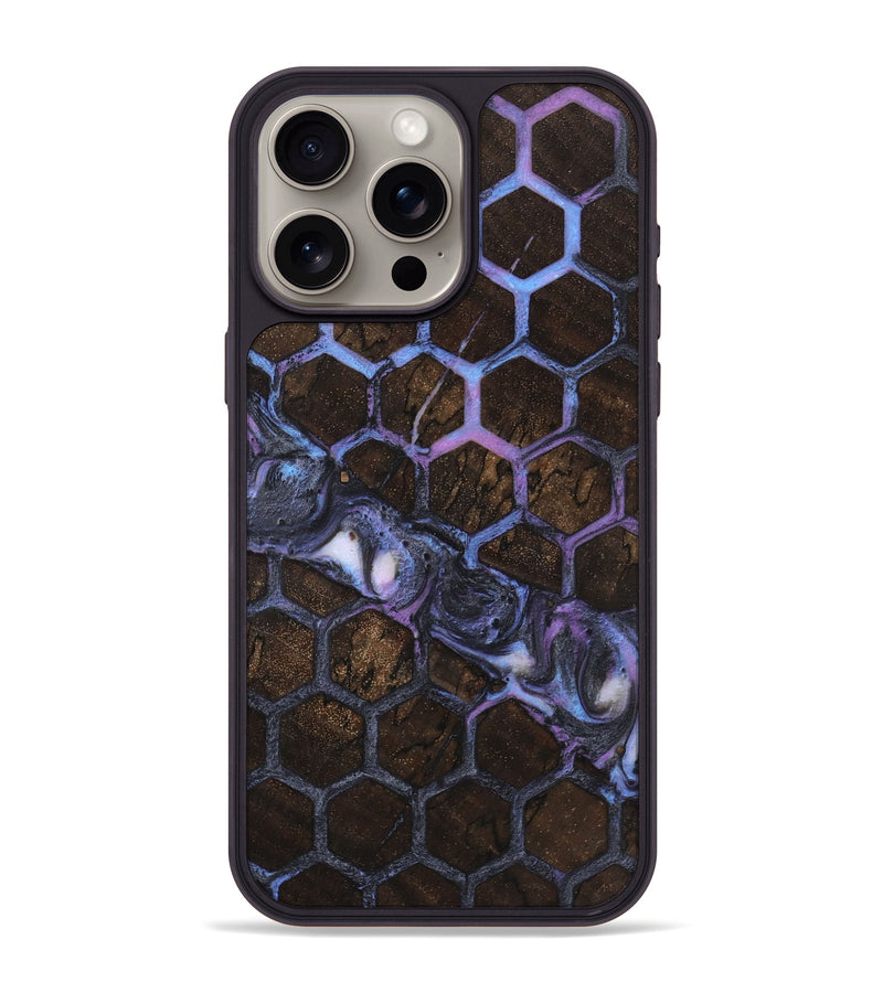 iPhone 15 Pro Max Wood+Resin Phone Case - Julissa (Pattern, 723071)