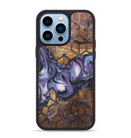 iPhone 14 Pro Max Wood+Resin Phone Case - Luther (Pattern, 723072)