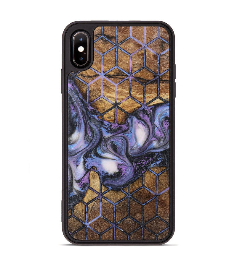 iPhone Xs Max Wood+Resin Phone Case - Luther (Pattern, 723072)