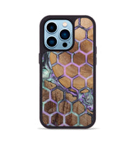 iPhone 14 Pro Wood+Resin Phone Case - Magnolia (Pattern, 723073)