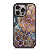 iPhone 16 Pro Max Wood+Resin Phone Case - Magnolia (Pattern, 723073)